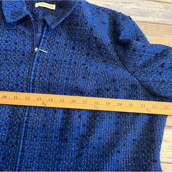 The BEST Coldwater Creek jacket, sz 18W. Beautiful! Fun zipper details. - Picture 7 of 9